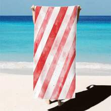 1 pieza Toalla de playa extra grande, extra grande, súper absorbente, manta de playa de fibra suave, artículo esencial de verano, a prueba de viento, a prueba de sol, playa, fiesta, viaje seco, camping, accesorio de playa, regalo de vacaciones