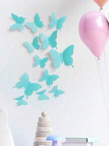 12 stuks 3D vlinder muurstickers voor kinderkamerdecoratie