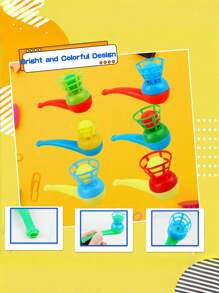 5/10/20pcs Ball Blowing Games Floating Blow Pipe Balls For Family Gatherings, Company Gatherings, Wedding Parties,Graduation Party, Friends Gatherings, Party Games, Outdoor Camping Games(Random Color)