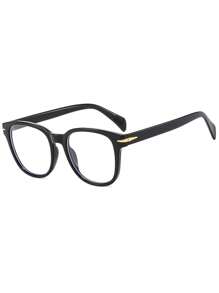 1 pieza Gafas sin graduación para hombres, Gafas cuadradas vintage de moda casual Y2K 2025 sin graduación para usar con teléfonos, TV, juegos