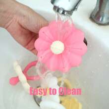1pc Flower Silicone Baby Teether, Easy To Grip And Clean, Gift For Newborn Babies - Multicolor - View 10