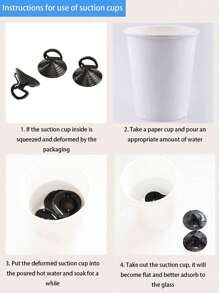 Parasol de malla para carro de 100*50cm con ventosa, parasol de ventana trasera - Negro - Ver 7