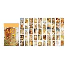 50 Sheets Washi Stickers Book For Journaling, Daily Scenery Life Stuff Travel Sricker Vintage Aesthetic Fashion Scrapbook Stickers Set For Bullet Journal Art Diary Craft Gifts Planner Notebook