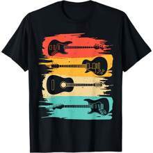 Vintage Guitar Gift For Men Music Band Guitarist Stuff T-Shirt