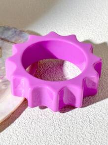 1 pieza Pulsera elegante de mujer de color púrpura, madura y elegante, adecuada como regalo de aniversario