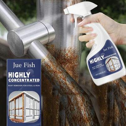 rayhong 4/2/1 包装不锈钢除锈剂，不锈钢清洁剂，适用于水龙头、门把手、浴室、厨房、水槽、炊具，有效除锈而不损伤金属（随机发货新旧型号）