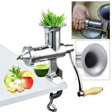 kangten Manual Juicer Tool, Fruit & Vegetable Squeezer, Stainless Steel Juicer - Silver - View 6