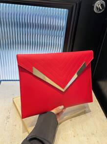 New Fashion Vintage Women Envelope Bag, Minimalist Design Small Niche Solid Color