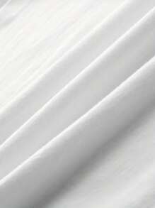 Women's Fashionable Crew Neck Graphic Print Short Sleeve Shorts Set - Round Neck Casual Short Sleeve Shirt Shorts Set With Polyester Fabric - Lightweight & Breathable Vest For All Seasons, 1 Set,290g - 白色 - 查看 5