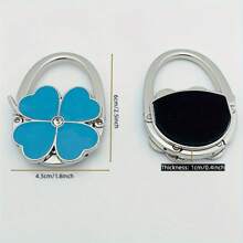 Móc treo túi xách gấp gọn hình cỏ bốn lá, giá đỡ bàn đựng ví gấp gọn - Nhiều màu - Xem 12