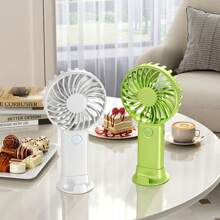 Ventiladores portátiles, ventilador de mano personal con batería, ventilador eléctrico pequeño recargable por USB para maquillaje y pestañas de mujeres, niños y niñas con estilo para uso en interiores, exteriores y viajes - Multicolor - Ver 3