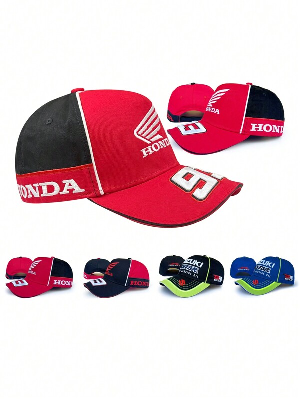 1pc/2pcs 2025 New SUZUKI GSX RR Racing Motorcycle 3D Embroidered Sun Protection Hard Top Black Baseball Cap, Sports Fashion GSX Fan Men Hat, Suitable For Everyday Wear, Watching Races, Birthday Gifts, Valentine's Day Gifts