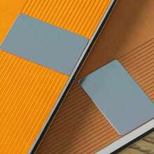 Customized A5 Vertical Striped Stitching Notebook, Premium Soft Leather, School/Business Meeting Gift Set, Corporate Culture Promotion & Grand Opening Commemorative Gift