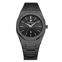 A Blue Men's Quartz Watch, Stylish And Elegant Business Stainless Steel Round Calendar Watch, Suitable For Daily Life Holiday Gifts