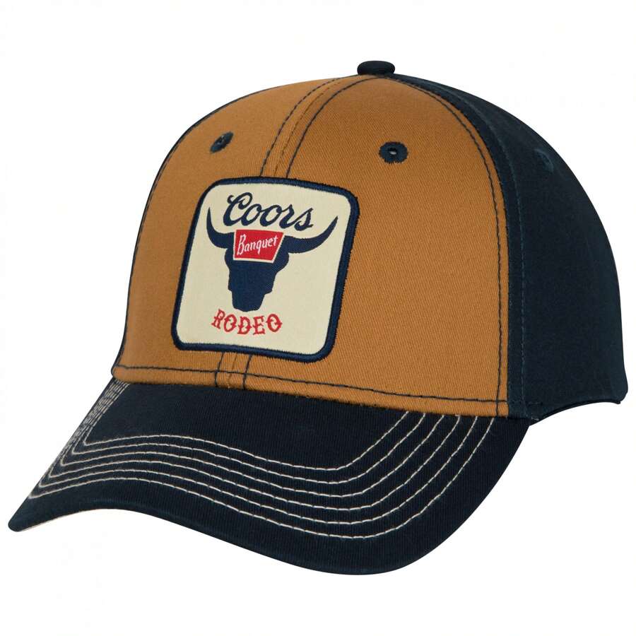 Rodeo Cotton Twill Snapback Hat - Blue - View 1