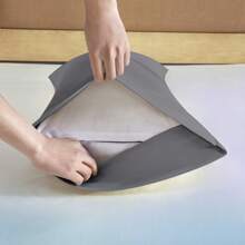 Farfallarossa Pillow Cases - 1/2 Packs - Envelope Closure - Soft Brushed Microfiber Fabric - Shrinkage And Fade Resistant Pillow Covers - Dark Grey - View 4