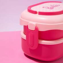 Miniso Disney Barbie Series Lunch Box 1600mL - Double-Layer Large Capacity Lunch Box - Microwave And Dishwasher Friendly - Pink - Pink - View 10