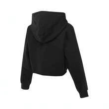 Nike Women 2025 W J FLT FLC PO GFX 40 Sweatshirt / Pullover Sweatshirt Knit Sweatshirts HJ0146-045 - Black - View 2