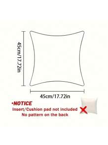 1/4 件复活节兔子枕套（不含枕芯），45*45 厘米，采用复活节兔子和胡萝卜设计，非常适合复活节快乐家居装饰、复活节礼物枕套、春季派对装饰 - 彩色 - 查看 7