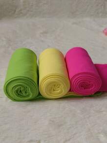 1 par de medias opacas de mujer de estilo de moda de terciopelo, calzas multicolores