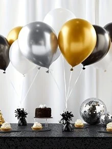 2pcs Metallic Foil Balloon Weights, Suitable For Party Decorations, Birthday Parties, Wedding Table Centerpieces, Also For DIY Helium Balloons, 170g/6oz