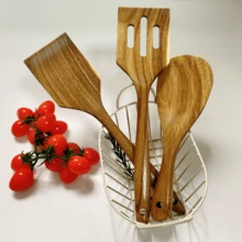3 Set Of Wooden Tableware Set, Wooden Spatula, Spoon, Shovel, Wooden Rice Scoop, Wooden Spatula Groove, Wooden Cooking Spoon, Non-Stick Cooking Utensil Set, Comfortable Grip Spoon, Kitchen Tool Set, Kitchen Small Tools, Cooking Equipment Set, Suitable For Use During Christmas, Halloween, Thanksgiving, New Year Festivals