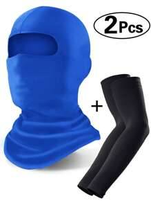 Ski Mask+Arm Sleves, Face Mask For Men And Women – Skiing, Snowboarding, Motorcycle, UV Protection & Wind Protection