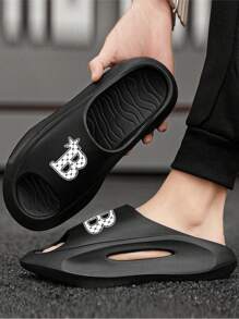 Summer Slippers, Couple Beach Sandals, Soft Anti-Skid Sole, Outdoor Wear, Strap EVA Lightweight Sports Sandals, Fashion Slip-On