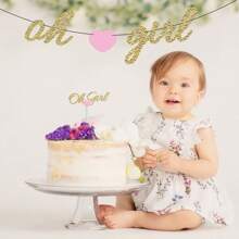 Juego de decoraciones para pasteles de fiesta de baby shower, para decorar pasteles de fiestas de baño de bebé - Multicolor - Ver 7