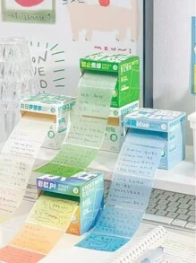 126pcs/Packs Multi-Color Pearlescent Sticky Notes, Sticky High-Capacity Gradient Marker Stickers For Students, Extended Stickers, Note-Taking, Suitable For The Office And Back To School, 200pcs/Book Artistic Style And Artistic Multi-Functional Lattice Notepad, Cheap, Affordable, Large-Capacity, Highly Attractive Notes, Fresh And Cute Reusable Notes, Can Be Used As A Note-Taking Tool, Office And School, Back-To-School Season Essentials