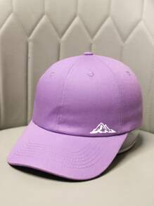 1 件装男士简约山地印花棒球帽，可调节休闲老爹帽，带户外徒步图案，适合登山、徒步旅行、钓鱼、户外活动，很棒的礼物创意 - 山峰 - 查看 11