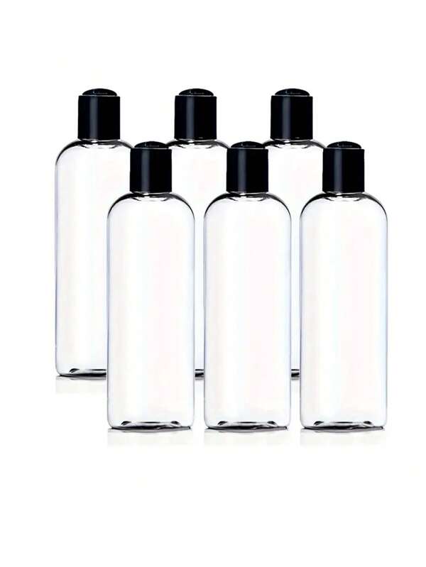 1/3/5pcs 4oz (120ml) Clear Plastic Pump Bottles With Sleek Black Disc Top Caps - Refillable & , Ideal For Shampoo, Lotion, Cream - Fragrance-Free, Cosmetic Containers, Lotion Pump Bottle, Portable Accessories Storage