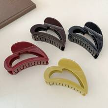 Thickened Luxurious Niche High-End French Style New Occipital Elegant Bun Maker Hair Clip, Heart Shaped Hair Claw Hair Accessory