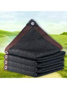 1 pezzo di rete parasole nera di alta qualità con cordino come regalo - Riparo impermeabile durevole adatto per piscine e terrazze - Protezione UV al 65-75%, perfetto ombrellone per esterno, cortile, terrazza, garage e oasi da giardino con corde