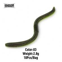 KINGDOM Kingdom Fishing Lures 96mm 120mm 1.8g 2.8g Soft Bait Sinking PVC Soft Lure Fishing Tackle 10pcs 15pcs Swimbaits Artificial Baits Wobblers Soft Worm