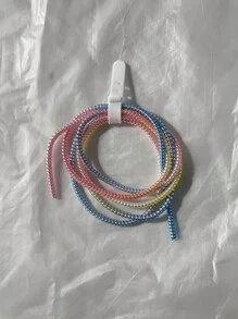 Phone Cable Protector Cord + Cable Tie, Durable Data Cable Protector Charger Protector - Multicolor - View 14