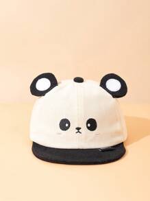 1pc Infant Panda Shaped Soft Brim Baseball Cap, Fashionable Short Brim Hat, Suitable For Boys & Girls Daily Outdoor Use In Spring & Summer, Great As Gift - Multicolor - View 5