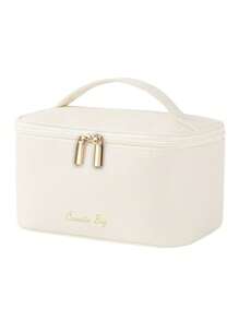 Women's Portable Travel Makeup Bag With Compartments, Can Hold Makeup Brushes, Waterproof PU Material, Suitable For Outdoor Travel, Can Also Be Used As Cosmetic Bag, Skincare Bag, And Toiletry Bag - Multicolor - View 14
