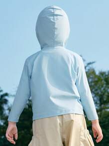 Balabala Tween Girl' Sun Protection Jacket, 2025 Summer Lightweight & Breathable - Blue Tint - View 3