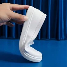 新款女士平底护士鞋，舒适百搭防滑皮革鞋面学生休闲鞋，软底套脚工作鞋，长时间站立也不会感到疲劳