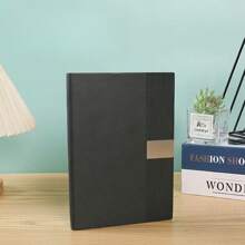 Customized A5 Vertical Striped Stitching Notebook, Premium Soft Leather, School/Business Meeting Gift Set, Corporate Culture Promotion & Grand Opening Commemorative Gift