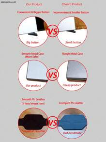 1pc Men's Minimalist Ultra-Thin Blocking Wallet Coin Purse Card Holder Aluminum Alloy With Side Push Function Suitable For ID Driver's License Gift For Thanksgiving Christmas Valentine's Day For Men Wallet Mini Wallet Purse Wallet Rfid Wallet Card Wallet