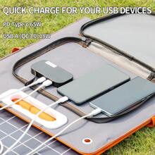 FF Flashfish Solar Generator With Solar Panel, Portable Power Station 98Wh/26400mAh With 60W Foldable Solar Panel, Portable Power Station 100W Solar Generator With 230V AC Output/QC 3.0 18W USB/Type-C For Camping Motorhomes Emergency Power Generator - 查看 8