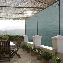 Lospitch [Schermo per recinzione e privacy]Rete ombreggiante in HDPE per recinzioni e balconi | Stabilizzato ai raggi UV e resistente alle intemperie | Dimensioni: 1m/1,2m/1,5m/1,8m x 10m/20m/25m | Verde/Grigio | Con fascette