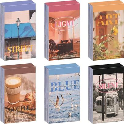 Bộ 50 tờ sticker Washi dùng để ghi nhật ký, hình ảnh phong cảnh đời thường, du lịch, phong cách vintage, thời trang, thích hợp làm album ảnh, sổ tay, sổ nghệ thuật, quà tặng, sổ kế hoạch.