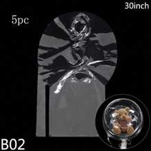 5 quả bóng bong bóng trong suốt cỡ lớn, đường kính 45/50/60/75 cm, hai lỗ, trong suốt như pha lê và độ đàn hồi cực tốt. Hoàn hảo để đựng đồ ăn vặt, hình cầu hoàn hảo - Lý tưởng để trang trí tiệc sinh nhật lãng mạn, hoàn hảo để trang trí bóng bay sinh nhật lãng mạn - trắng - Xem 11