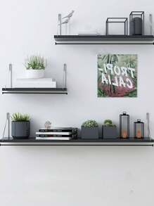 1 件式墙壁装饰浮动搁板，乡村风格木质卧室壁架，农舍浴室搁架，悬挂式储物架，壁挂式搁板