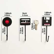 3pcs Retro Industrial Style Office Hooks - No Drilling Required, Easy To Install, Multi-Purpose For Headphones, Clothes, Backpacks, Etc. - Strong Adhesive, Rust-Proof PVC Home Bathroom Decor Bathroom Organizer Summer