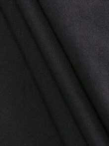 Camiseta estampada con estampado de letras vintage para hombre Camiseta de algodón grueso 100 % de 220 g - Negro - Ver 3