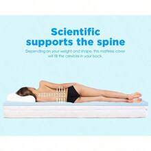 2/3 Inch Mattress Topper Memory Foam Pressure Relief For Back Pain Cooling Gel